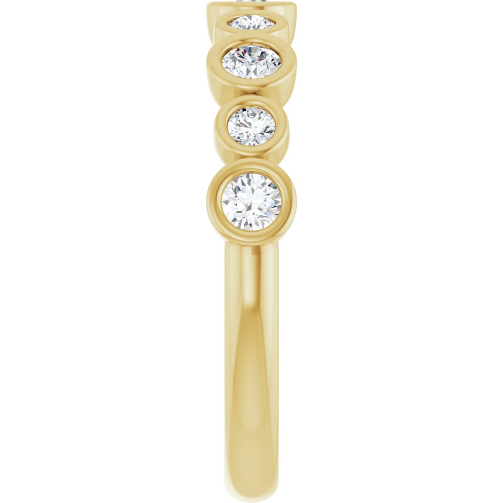 14K Yellow 1/2 CTW Lab-Grown Diamond Anniversary Band