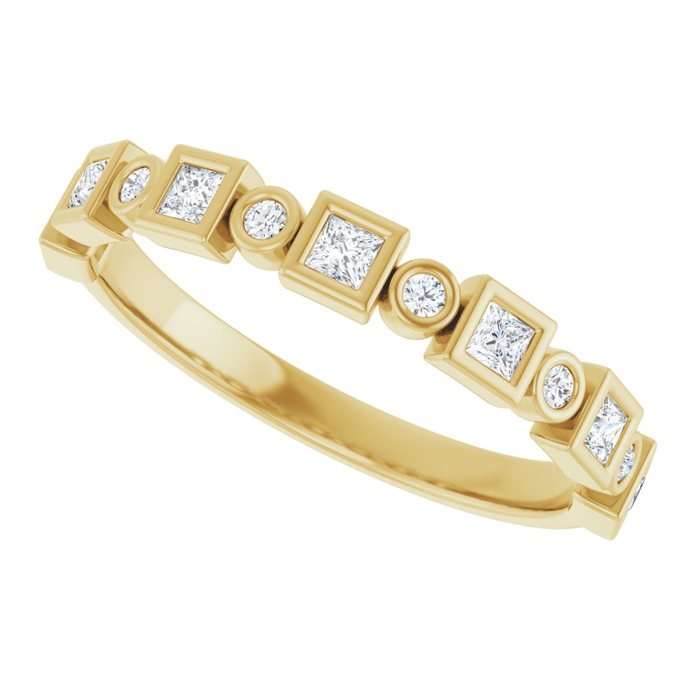 14K Yellow 1/3 CTW Natural Diamond Anniversary Band