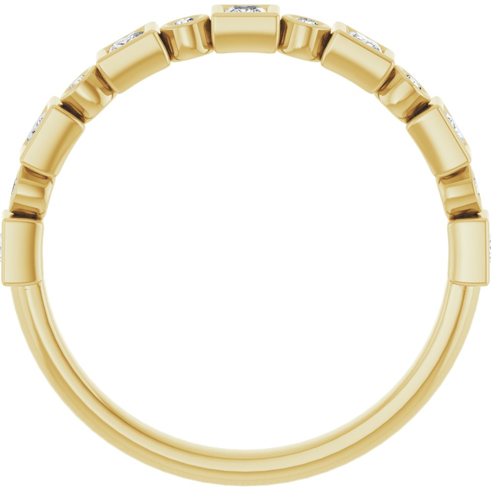 14K Yellow 1/3 CTW Natural Diamond Anniversary Band