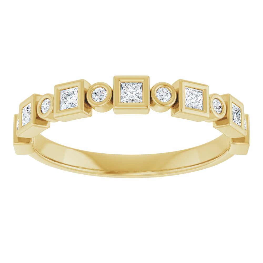 14K Yellow 1/3 CTW Natural Diamond Anniversary Band