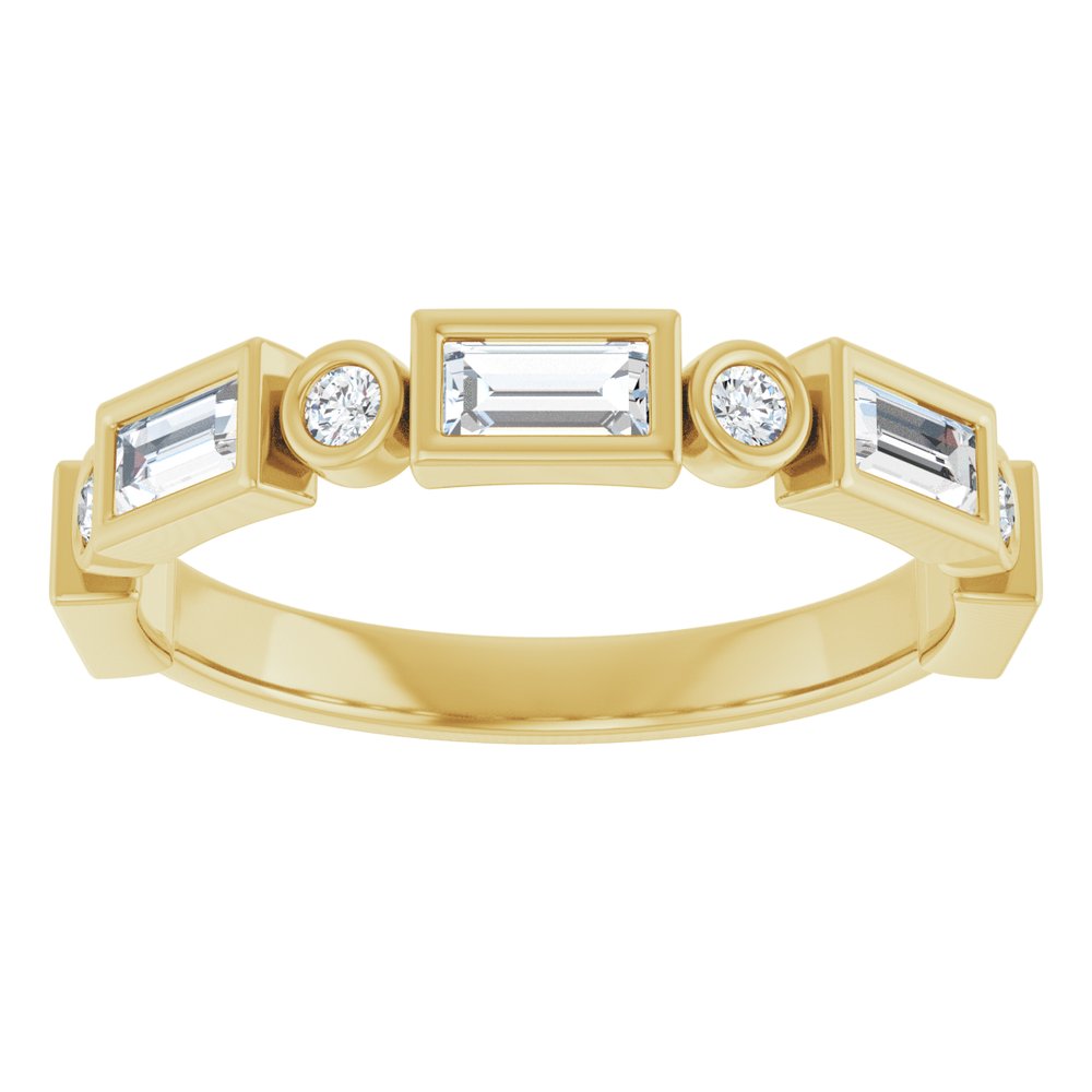 14K Yellow 3/4 CTW Natural Diamond Anniversary Band