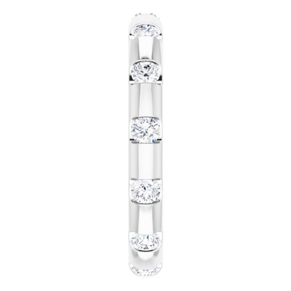 14K White 1/2 CTW Diamond Eternity Band