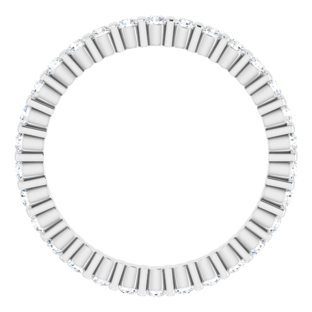 14K White 1/2 CTW Diamond Eternity Band