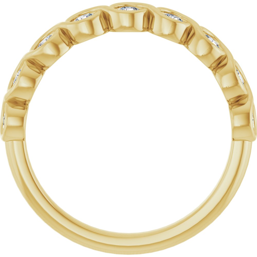 14K Yellow 1/2 CTW Natural Diamond Anniversary Band