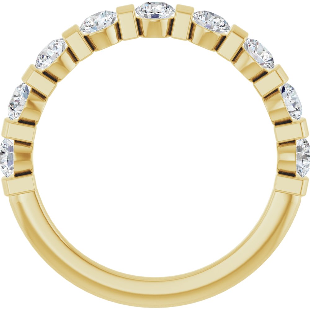 14K Rose Gold 3/4 CTW Natural Diamond Anniversary Band