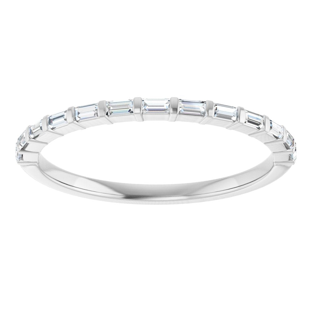 14K White Gold 1/5 CTW Natural Diamond Anniversary Band