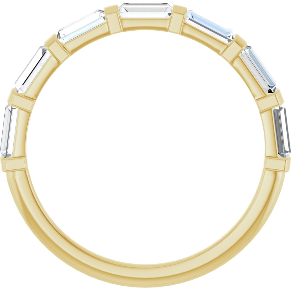 14K Yellow Gold 3/4 CTW Lab-Grown Diamond Anniversary Band