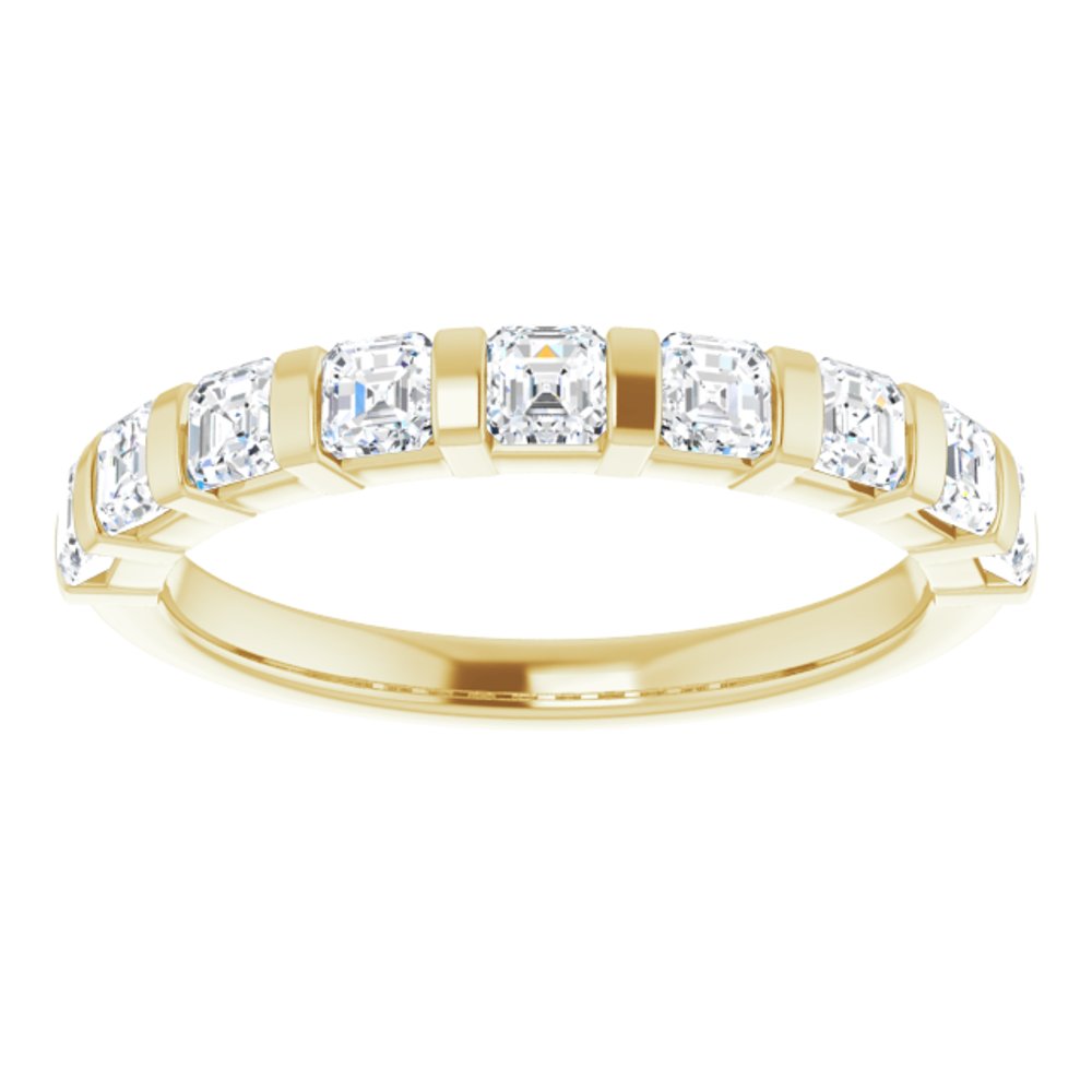 14K Yellow Gold 9/10 CTW Natural Diamond Anniversary Band