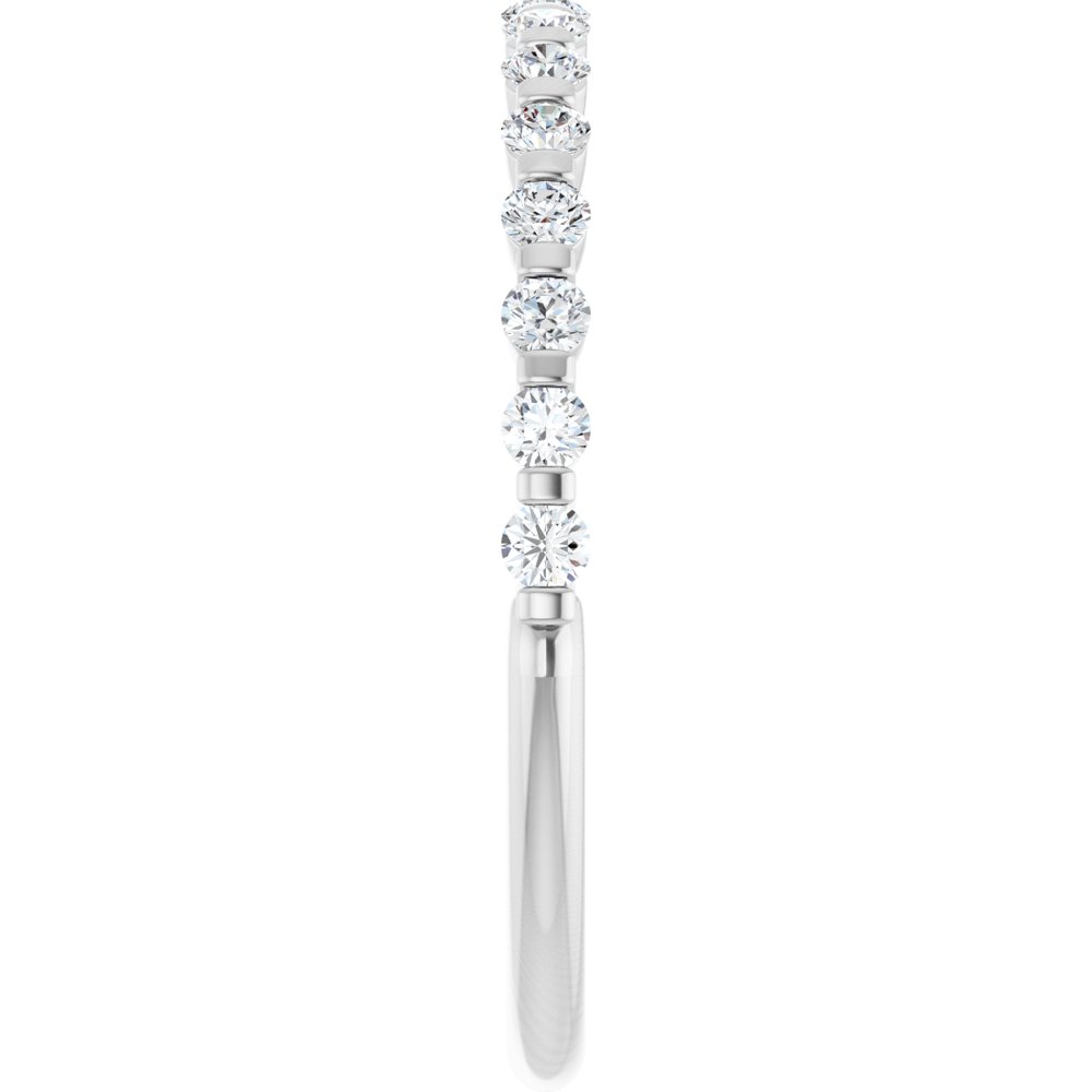 14K White Gold 1/4 CTW Natural Diamond Anniversary Band