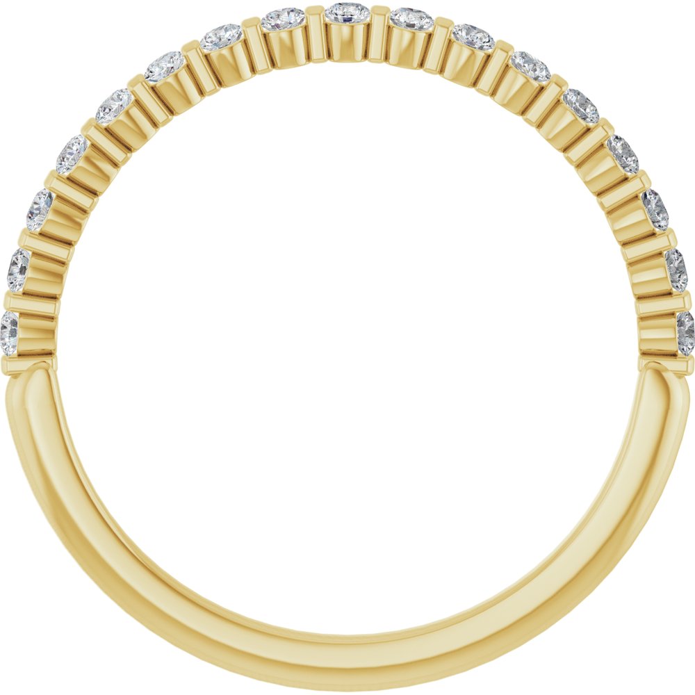 14K Yellow Gold 1/4 CTW Lab-Grown Diamond Anniversary Band
