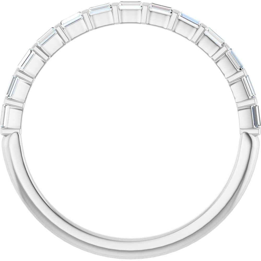 14K White Gold 1/5 CTW Natural Diamond Anniversary Band