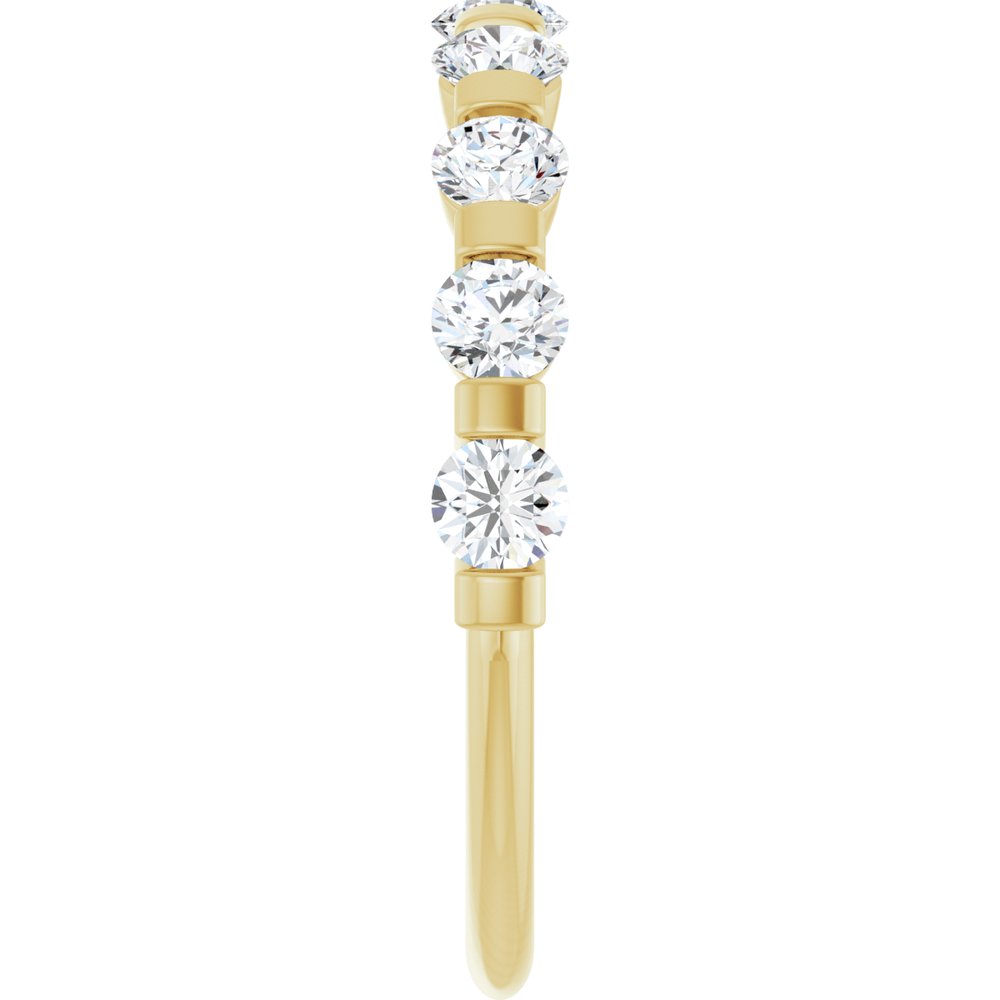 14K Yellow Gold 3/4 CTW Lab-Grown Diamond Anniversary Band
