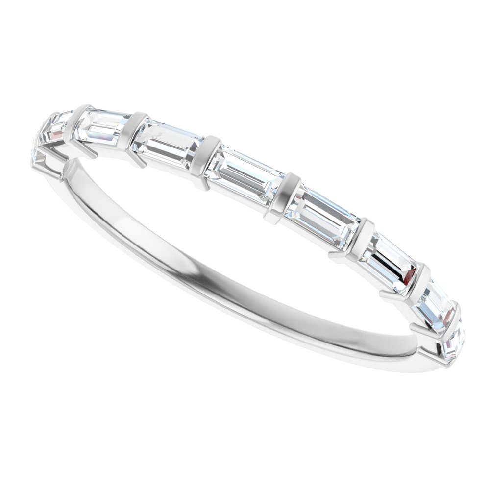 Platinum 1/3 CTW Natual Diamond Anniversary Band