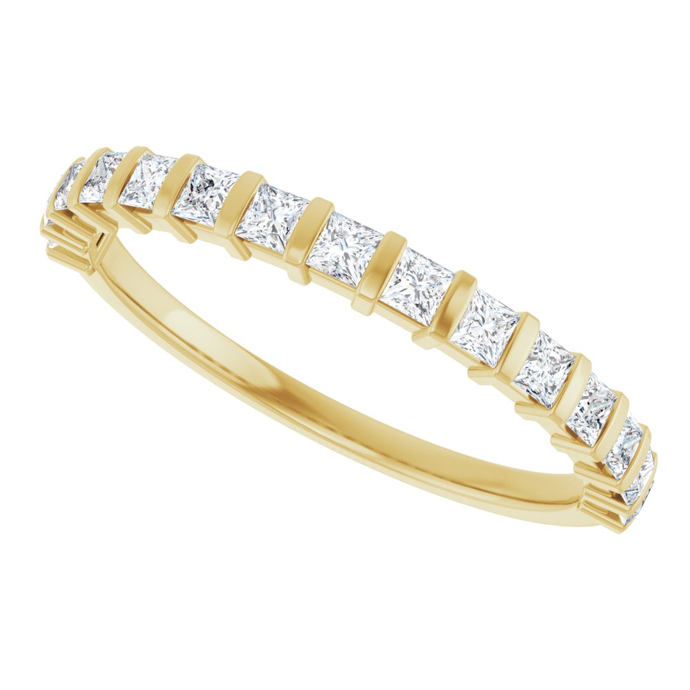 14K Yellow 1/2 CTW Natural Diamond Anniversary Band