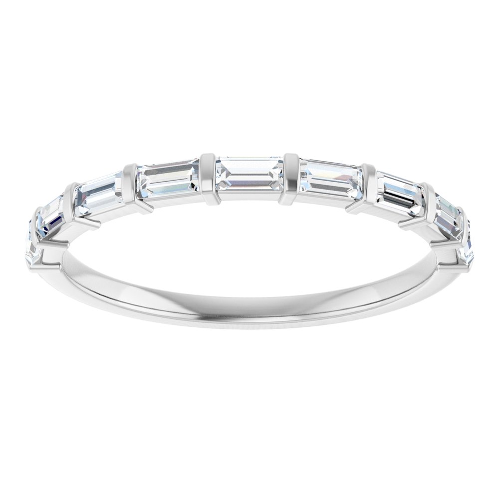 14K White Gold 1/3 CTW Natural Diamond Anniversary Band