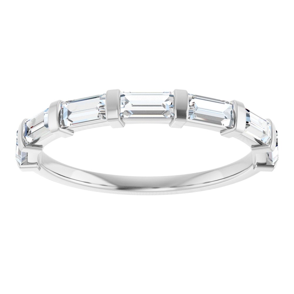 14K White Gold 3/4 CTW Natural Diamond Anniversary Band