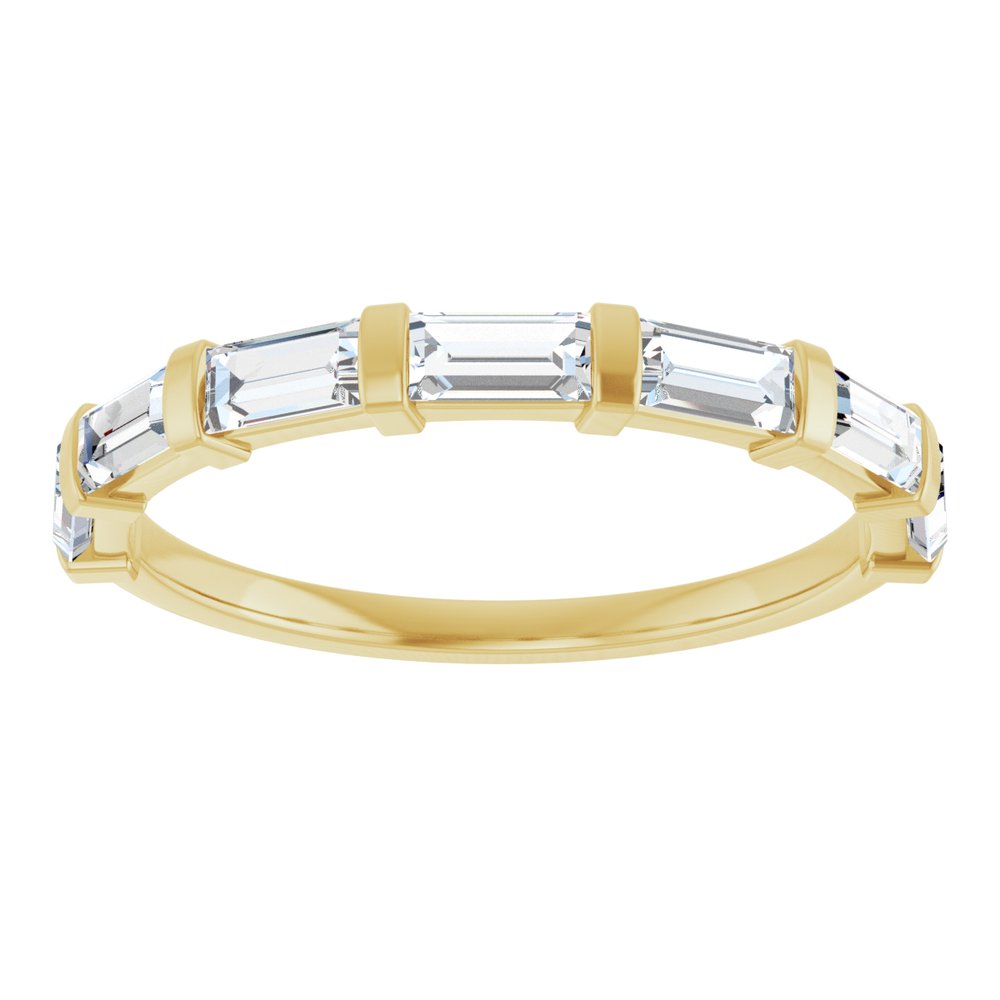 14K Yellow Gold 3/4 CTW Lab-Grown Diamond Anniversary Band