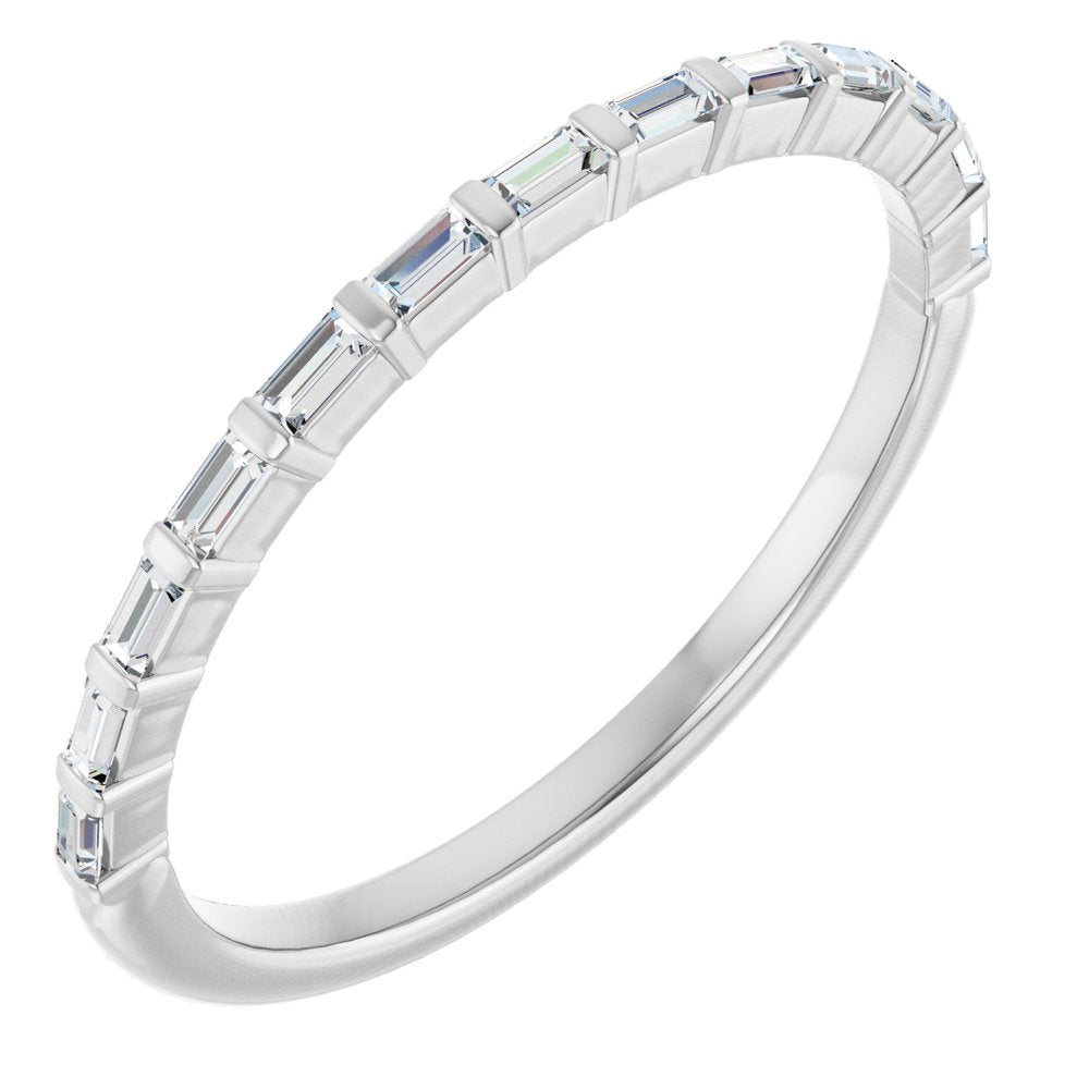 14K White Gold 1/5 CTW Natural Diamond Anniversary Band