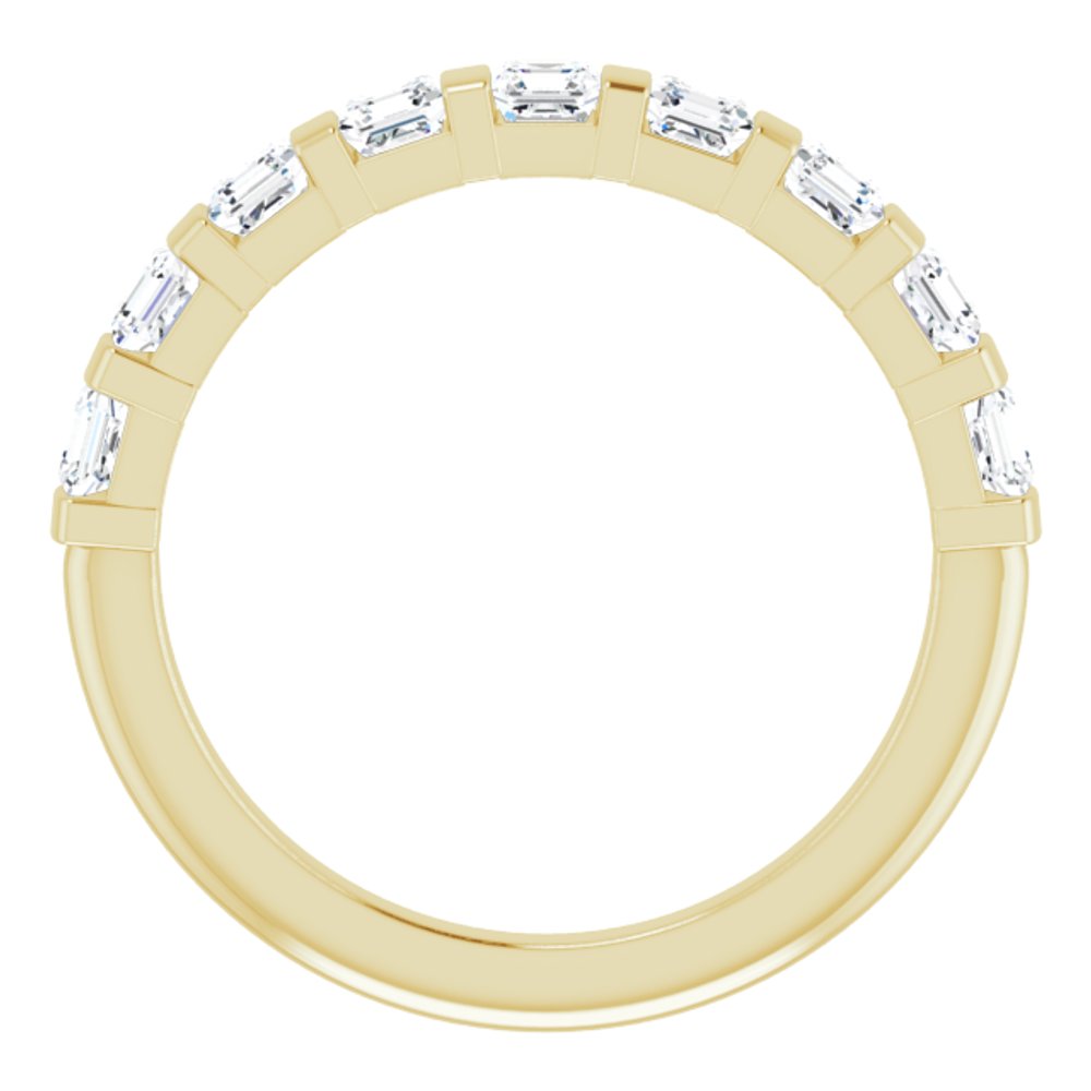 14K Yellow Gold 9/10 CTW Natural Diamond Anniversary Band