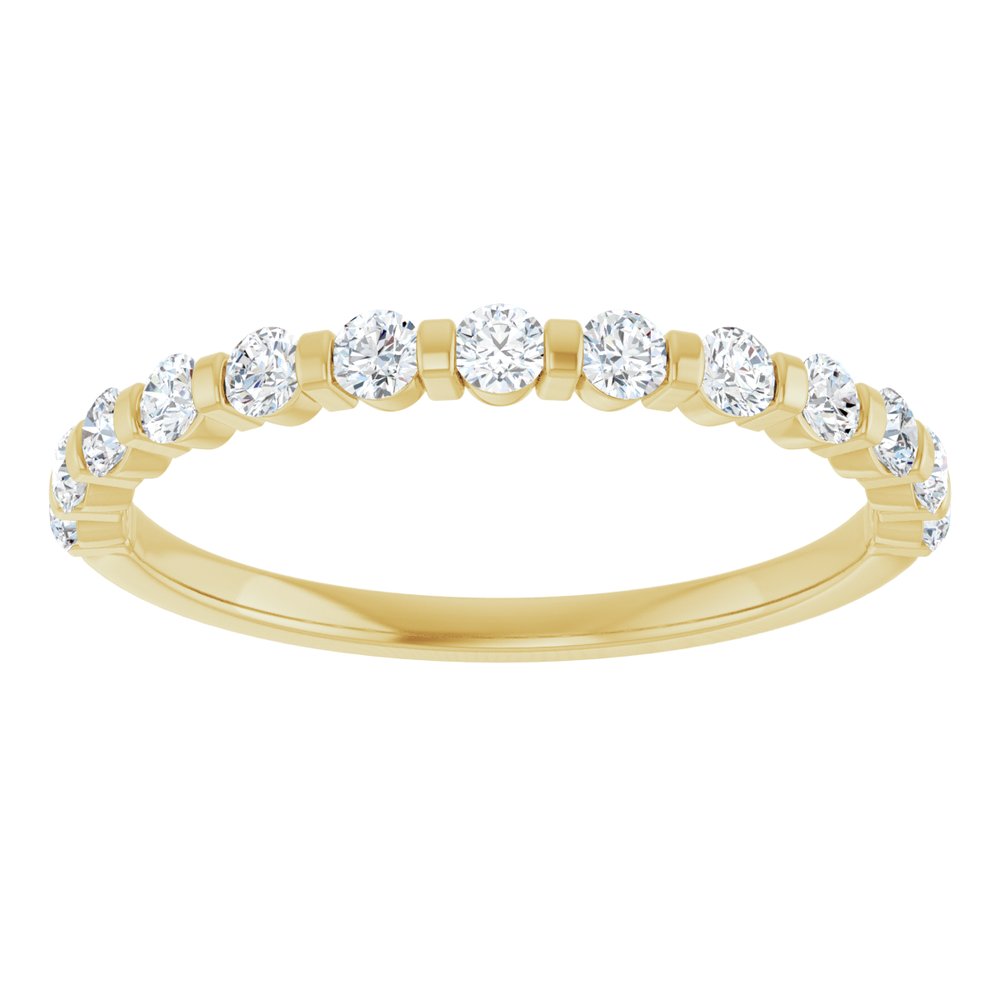 14K Yellow Gold 1/3 CTW Natural Diamond Anniversary Band