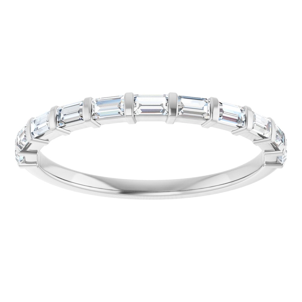 14K White Gold 1/5 CTW Natural Diamond Anniversary Band