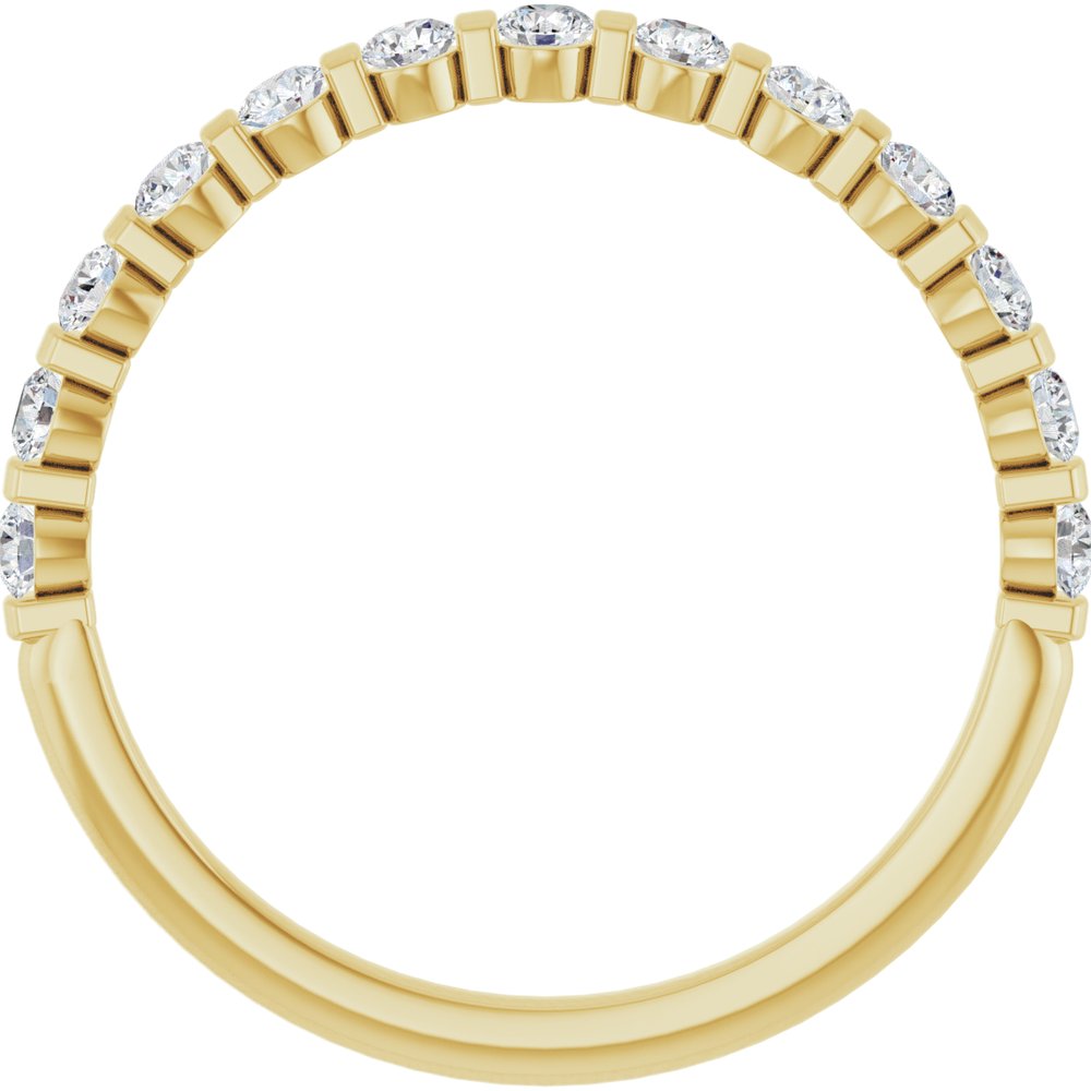 14K Yellow Gold 1/3 CTW Natural Diamond Anniversary Band