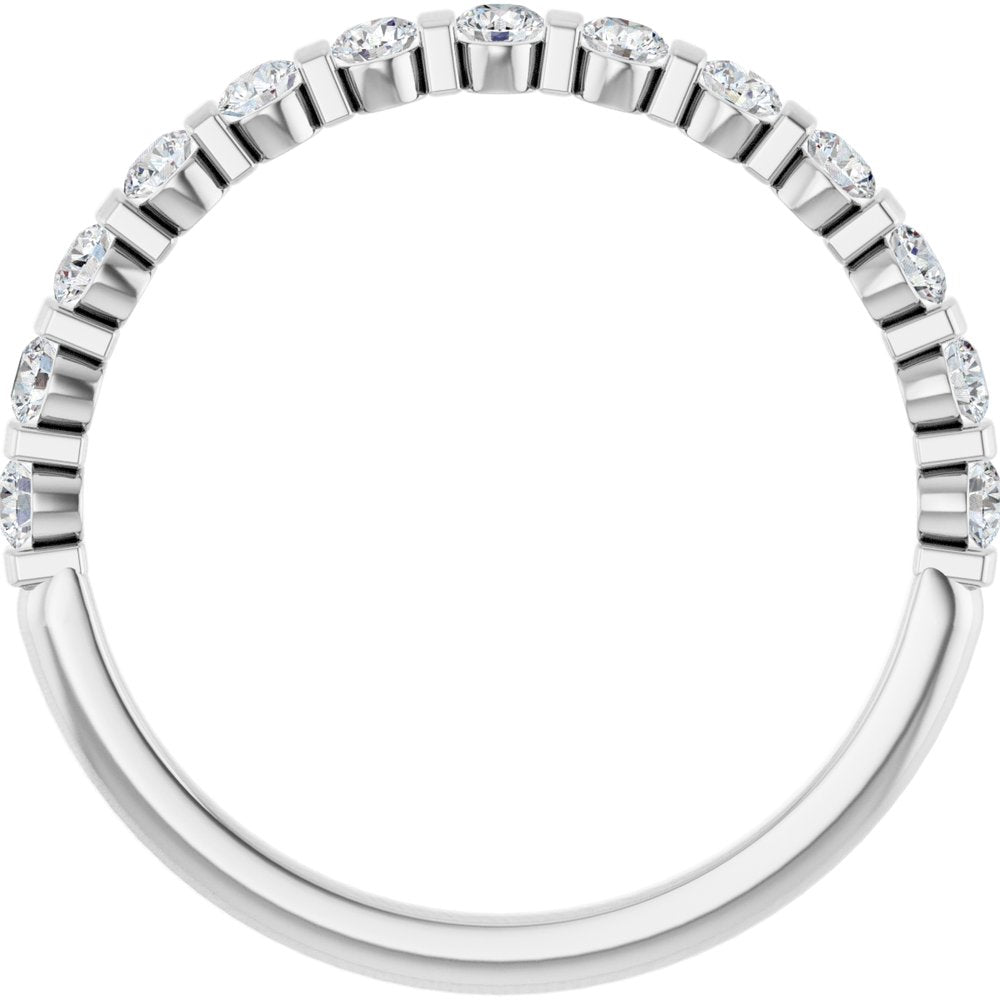 14K White Gold 1/3 CTW Natural Diamond Anniversary Band