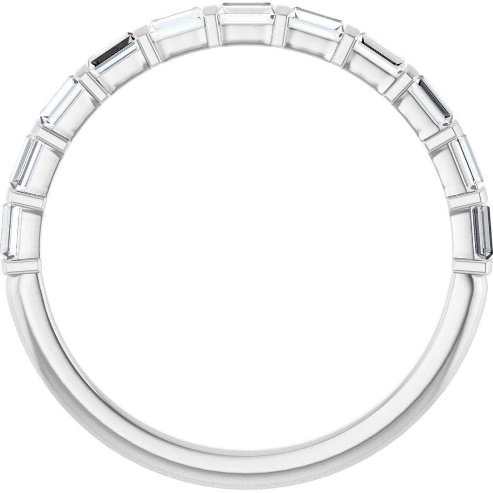 14K White 1/4 CTW Natual Diamond Anniversary Band