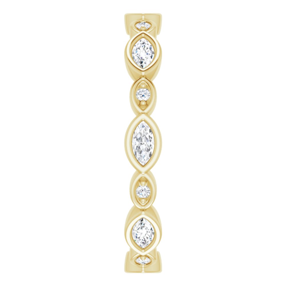 14K Yellow 3/8 CTW Natural Diamond Eternity Band