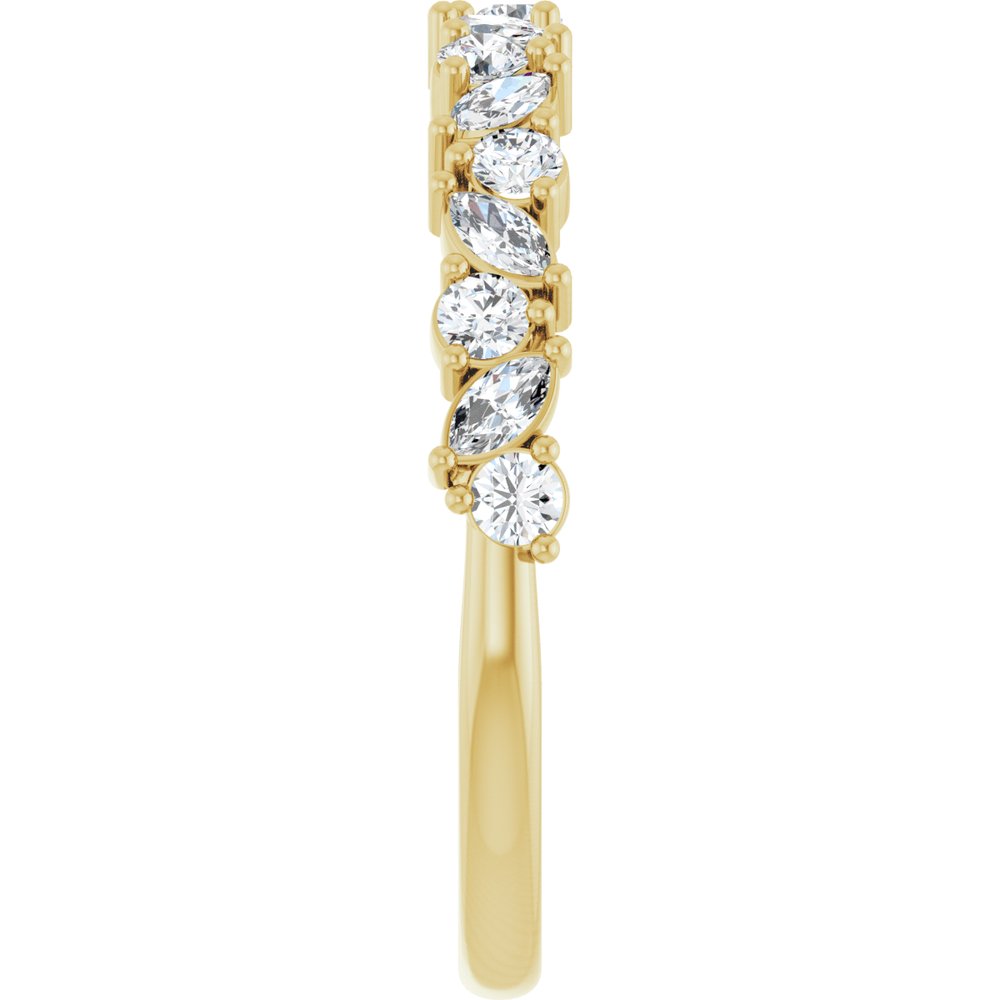 14K Yellow Gold 1/2 CTW Natural Diamond Anniversary Band