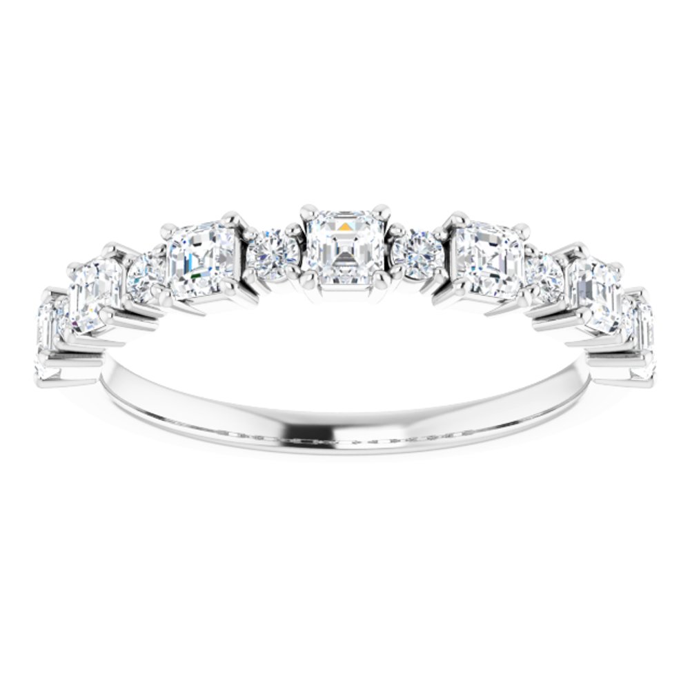 14K White Gold 3/4 CTW Natural Diamond Anniversary Band