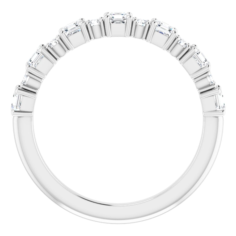 14K White Gold 3/4 CTW Natural Diamond Anniversary Band