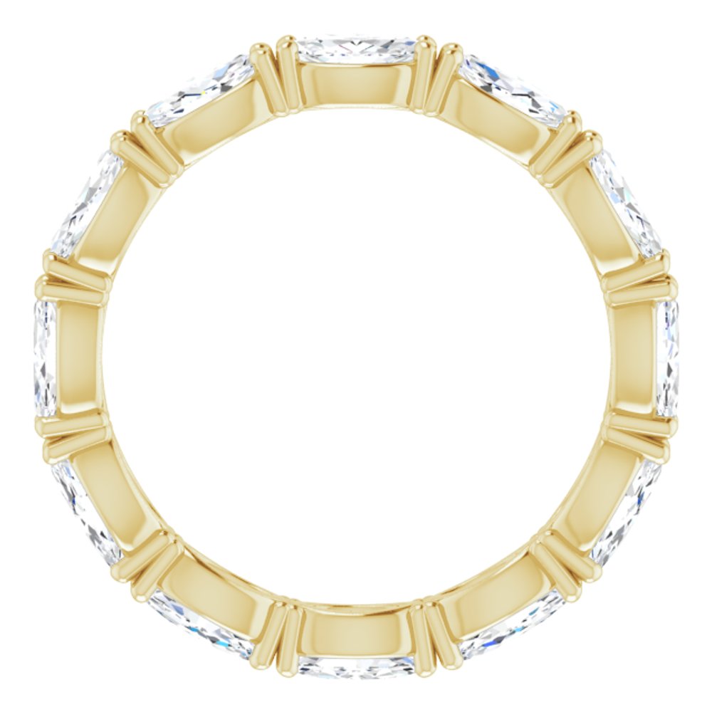 14K Yellow Gold 1 1/3 CTW Lab-Grown Diamond Eternity Band Size 4