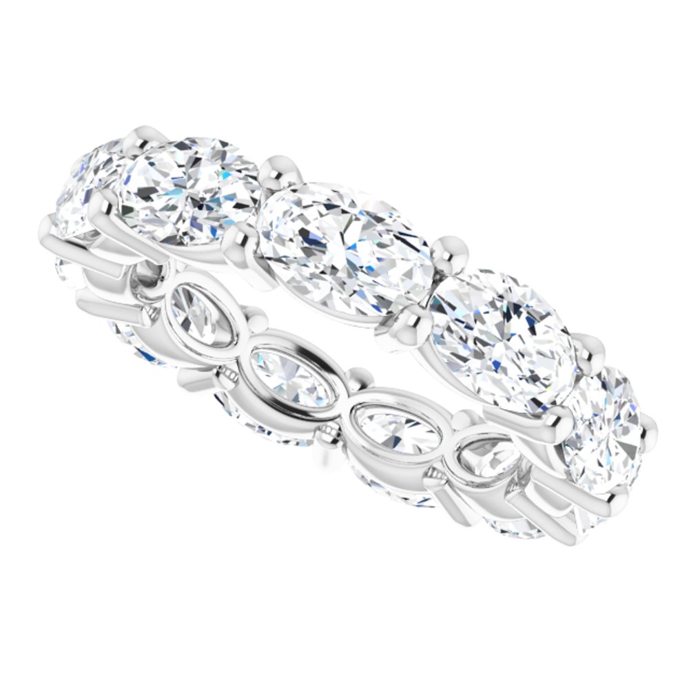 14K White Gold 4 CTW Lab-Grown Diamond Eternity Band