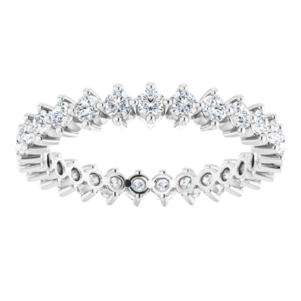 14K White Gold 3/4 CTW Lab-Grown Diamond Eternity Band