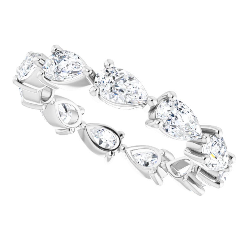 14K White Gold 2 1/5 CTW Lab-Grown Diamond Eternity Band
