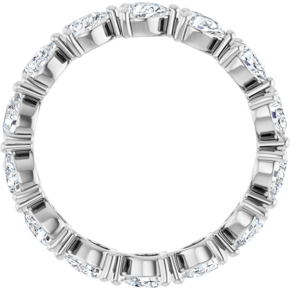 14K White Gold 2 CTW Lab-Grown Diamond Eternity Band