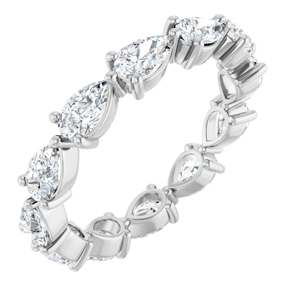 14K White Gold 2 3/8 CTW Lab-Grown Diamond Eternity Band