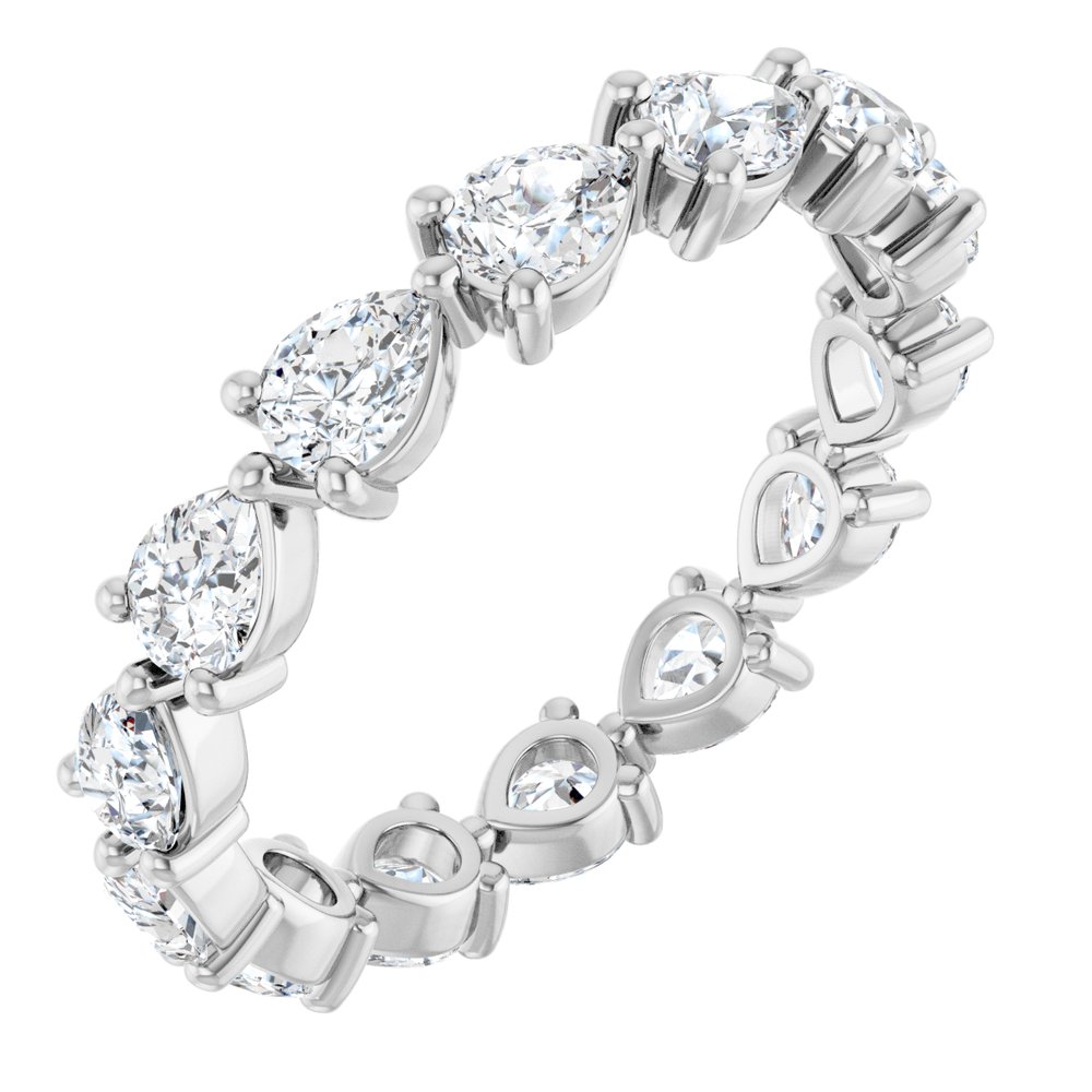 14K White Gold 2 CTW Lab-Grown Diamond Eternity Band