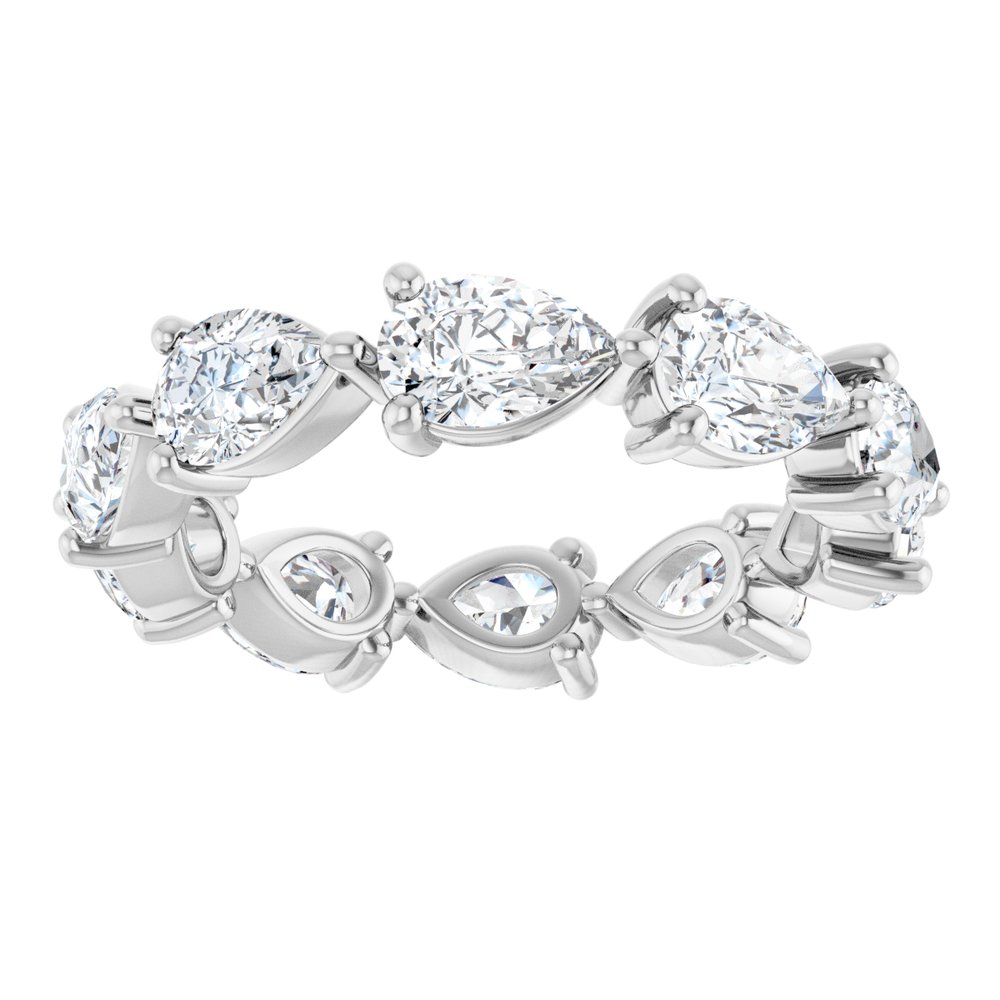 14K White Gold 3 CTW Lab-Grown Diamond Eternity Band