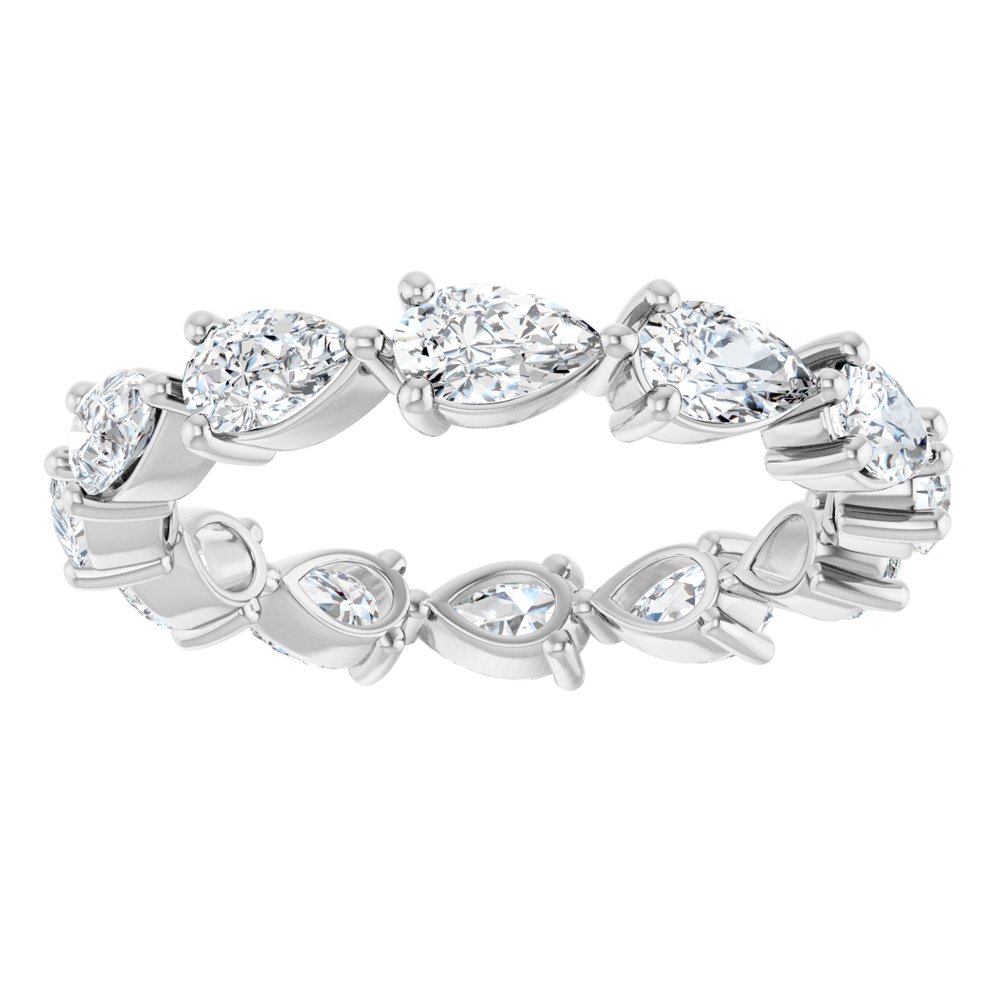 14K White Gold 2 3/8 CTW Lab-Grown Diamond Eternity Band