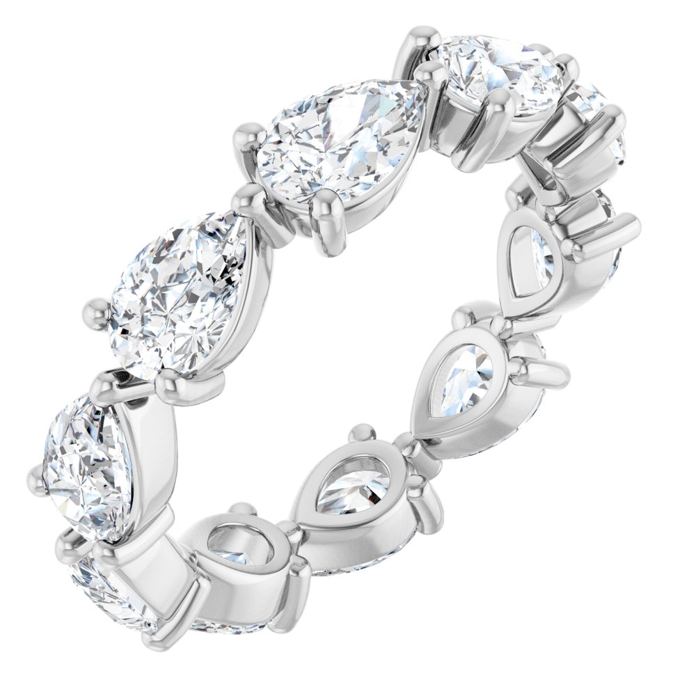 14K White Gold 3 CTW Lab-Grown Diamond Eternity Band