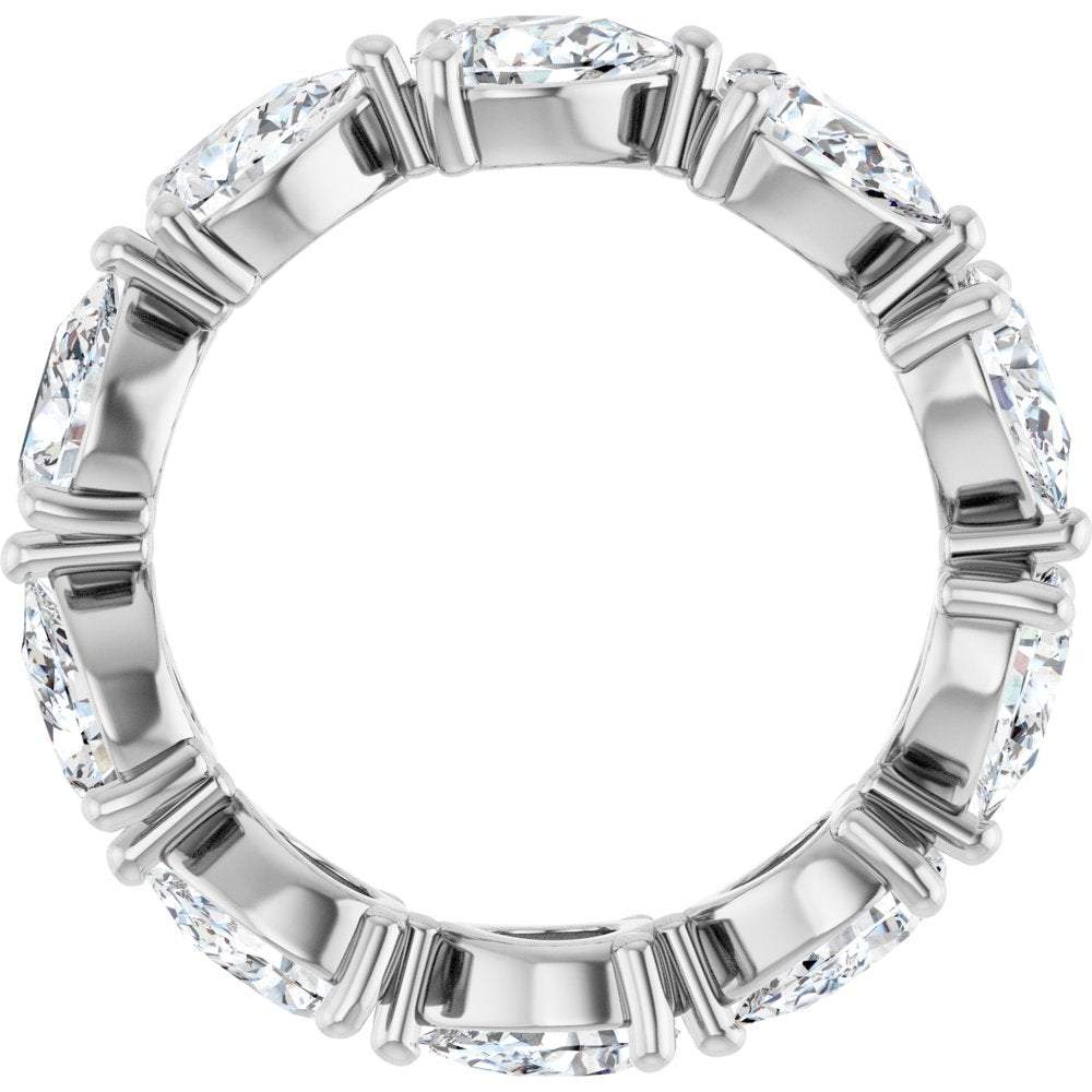 14K White Gold 3 CTW Lab-Grown Diamond Eternity Band
