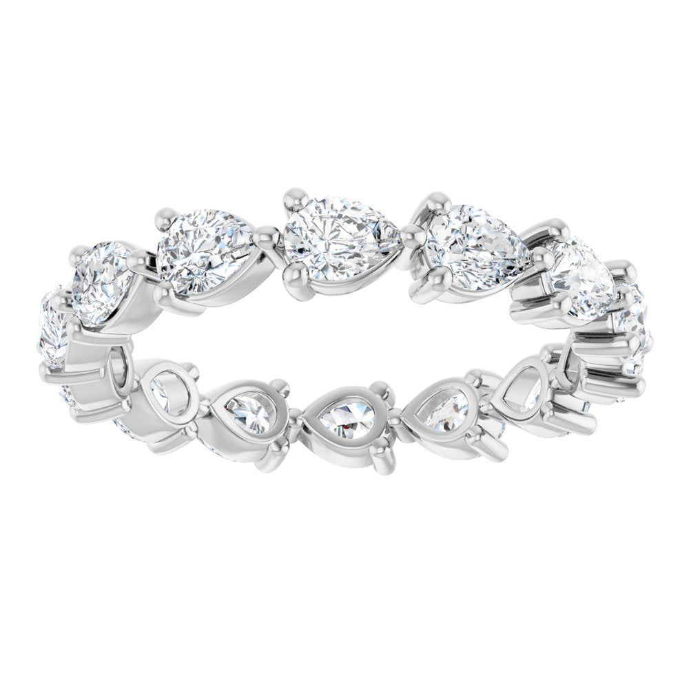 14K White Gold 2 CTW Lab-Grown Diamond Eternity Band