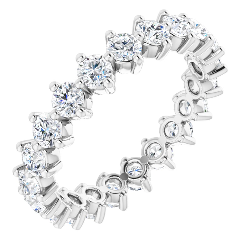 14K White Gold 1 3/4 CTW Natural Diamond Eternity Band