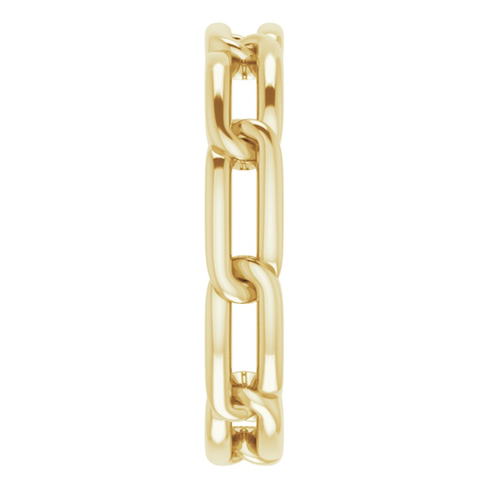 14K Yellow Gold 3 mm Chain Link Band Size 5