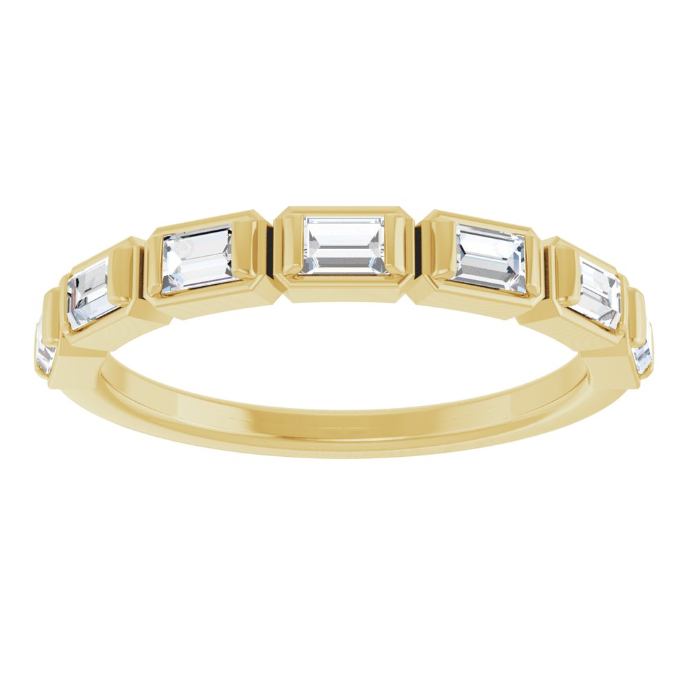 14K Yellow 1/2 CTW Natural Diamond Anniversary Band