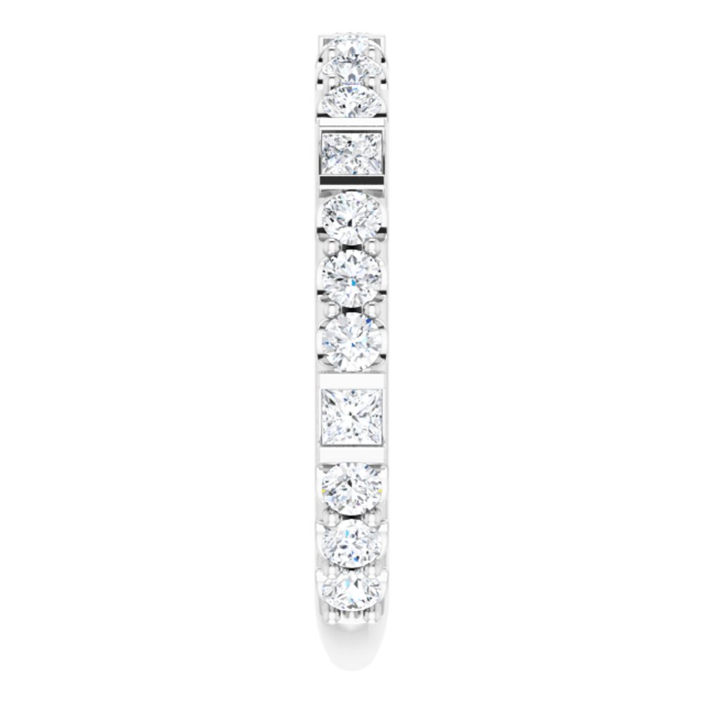 Platinum 3/4 CTW Natural Diamond Anniversary Band
