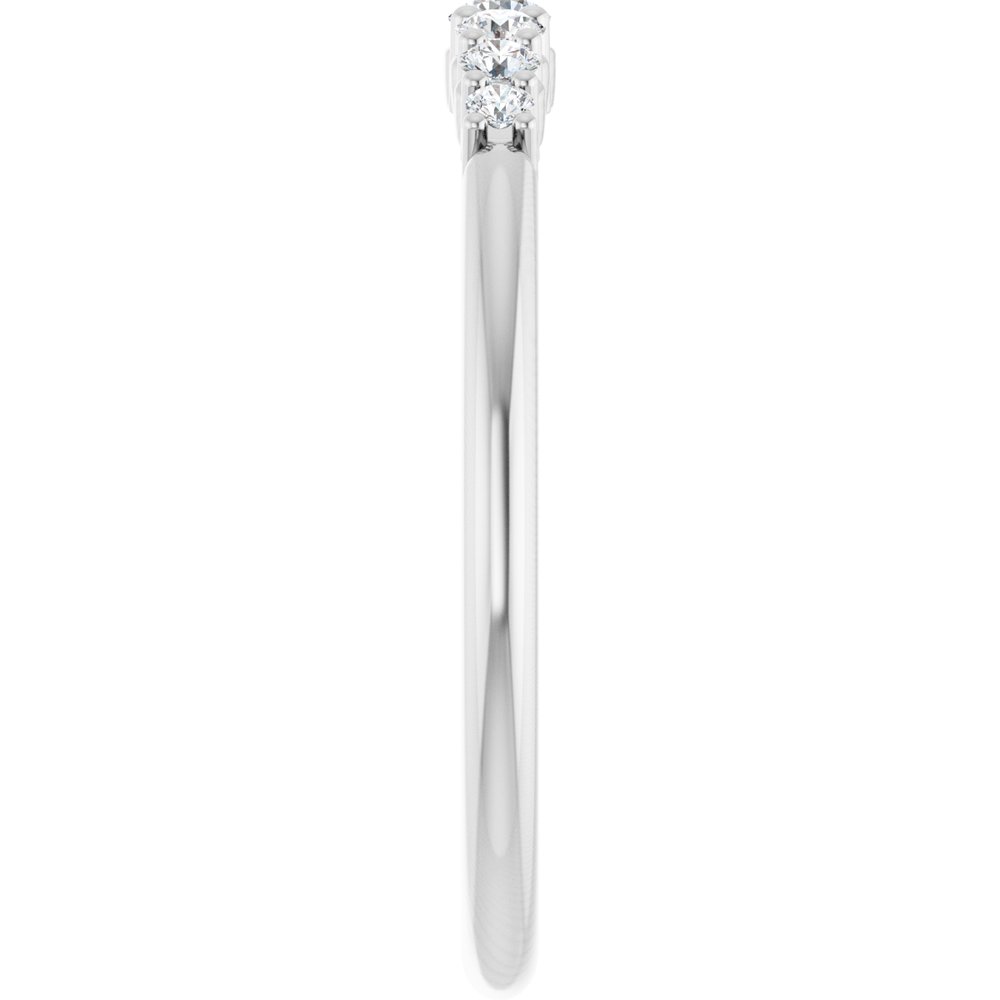 14K White Gold 1/6 CTW Natural Diamond Stackable Ring