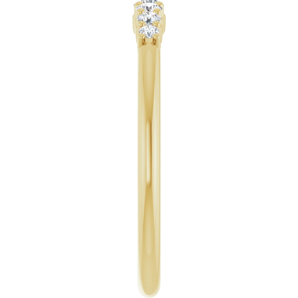 14K Yellow Gold 1/6 CTW Natural Diamond Stackable Ring